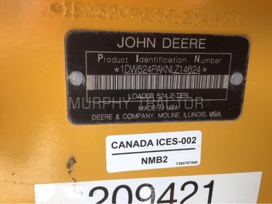 2022 John Deere 524 P* SOLD photo 2