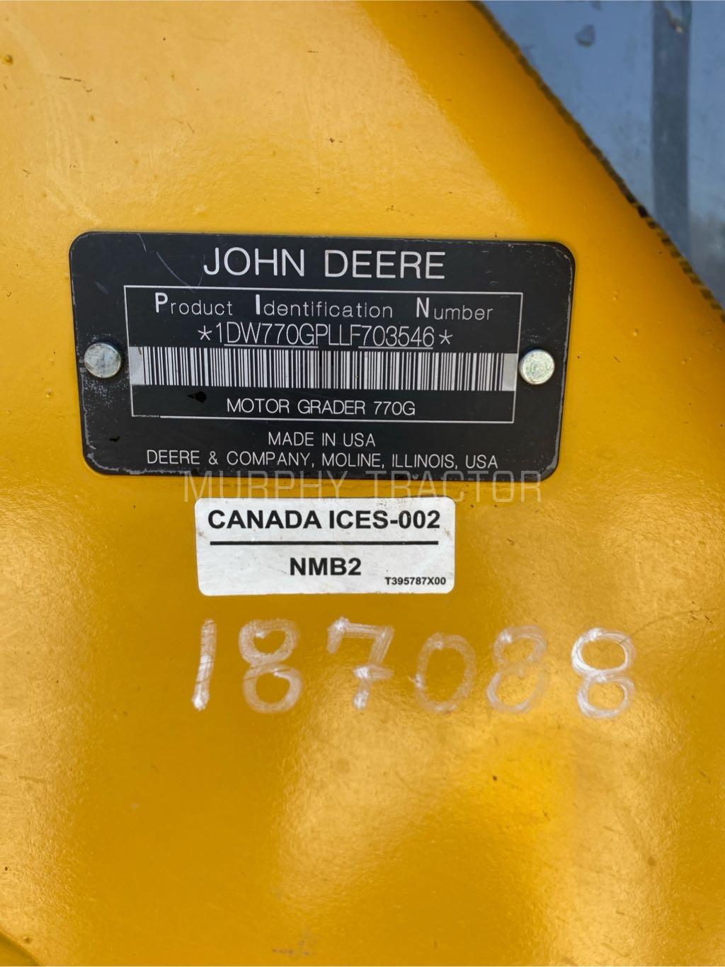 2020 John Deere 770GP Image 10