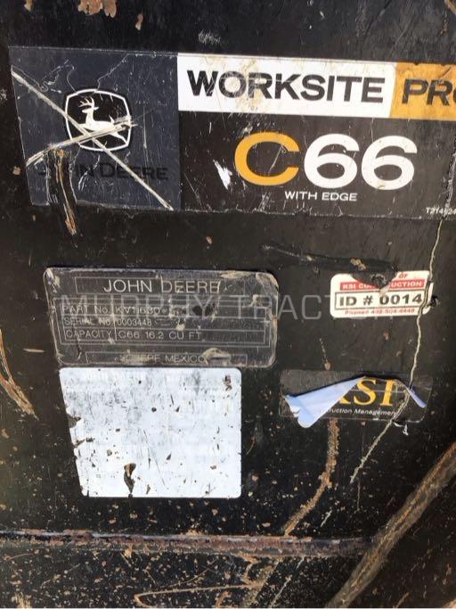 John Deere 66″ CWP Bucket — 555 50318.25729