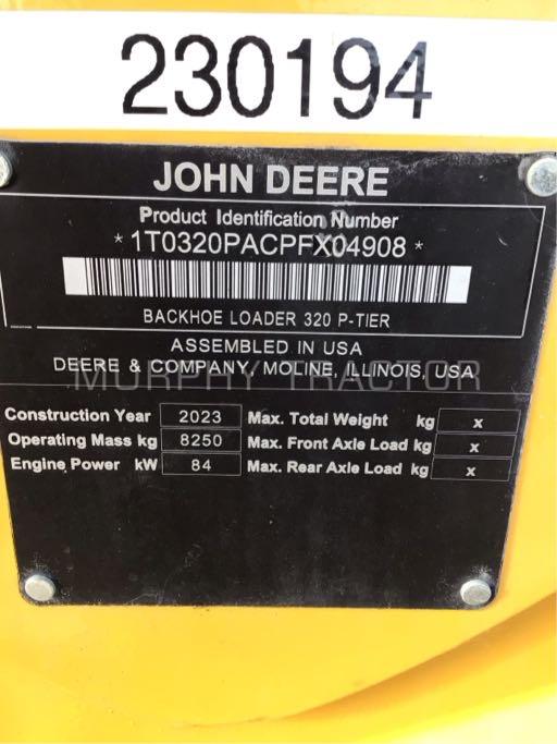 2023 John Deere 320 P Image 2