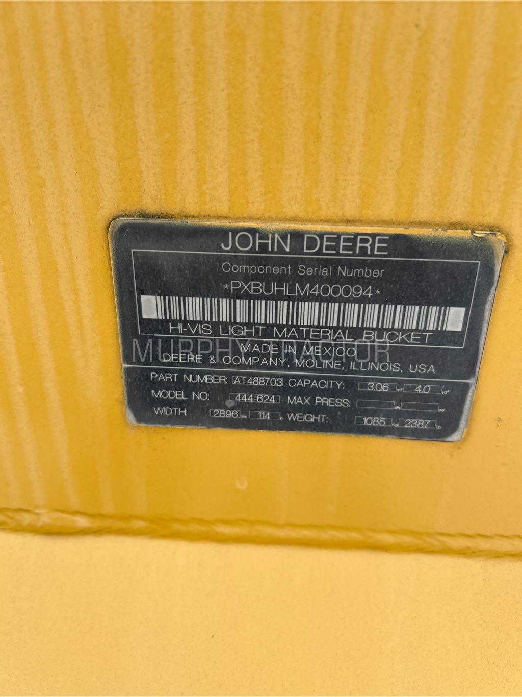 John Deere 444-624 4 CY HiVis Coupler  Bucket Image 7