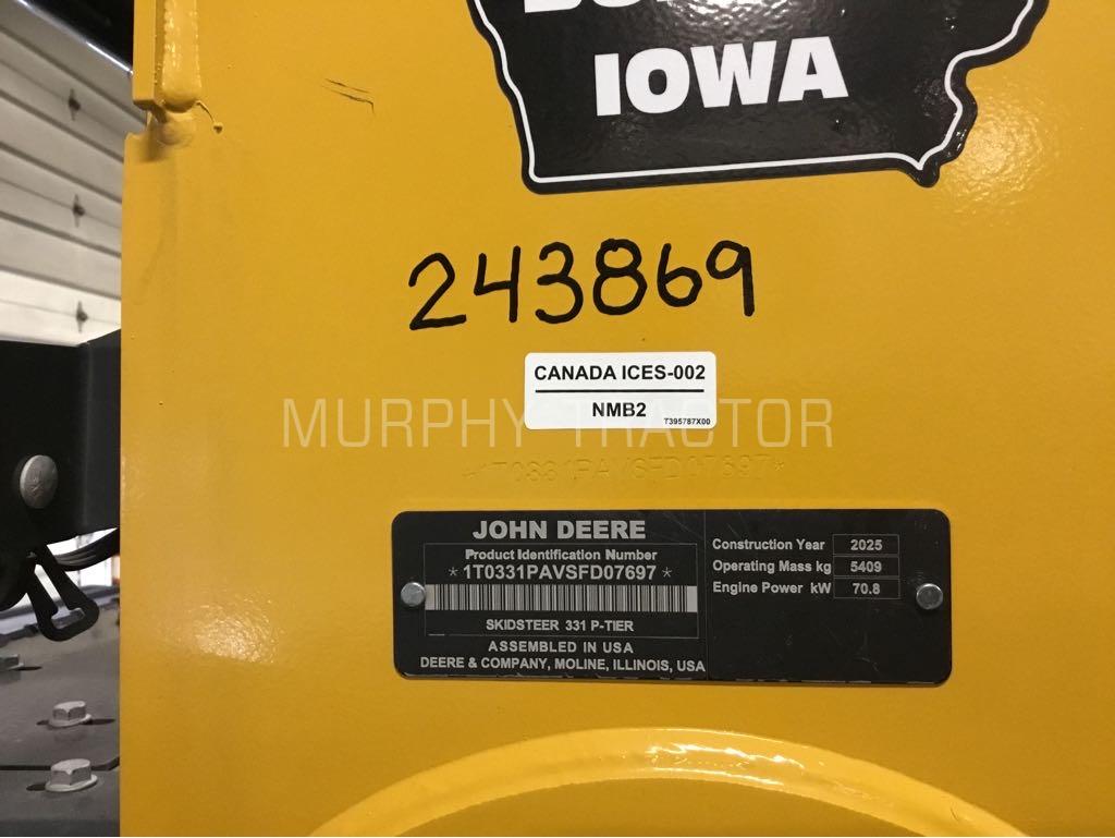 2025 John Deere 331 P w/ Topcon 3D Machine Control Image 2
