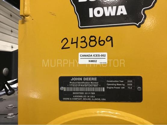 2025 John Deere 331 P w/ Topcon 3D Machine Control photo 2