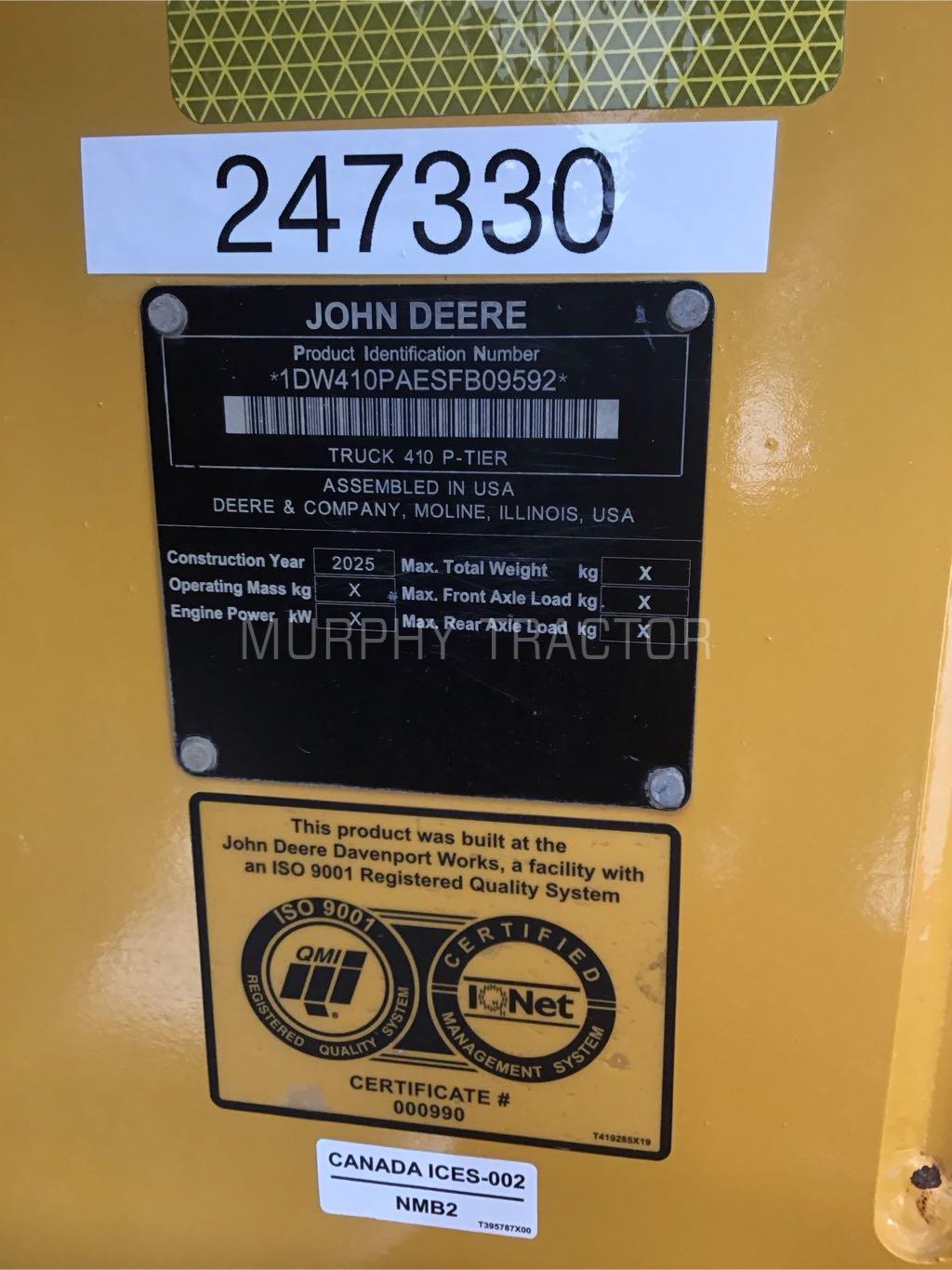 2025 John Deere 410 P Image 2