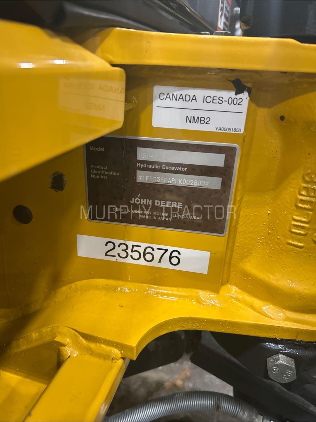 2024 John Deere 35 P Image 2