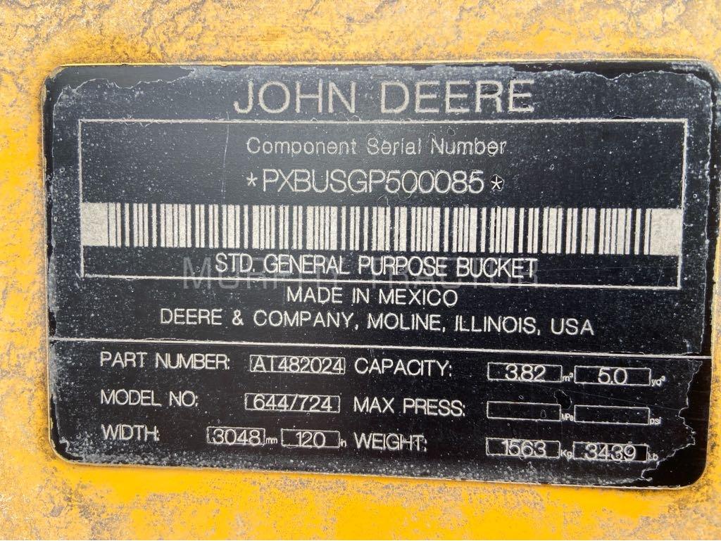 2025 John Deere 644-724 5 CY JRB 418 Coupler  Bucket Image 7