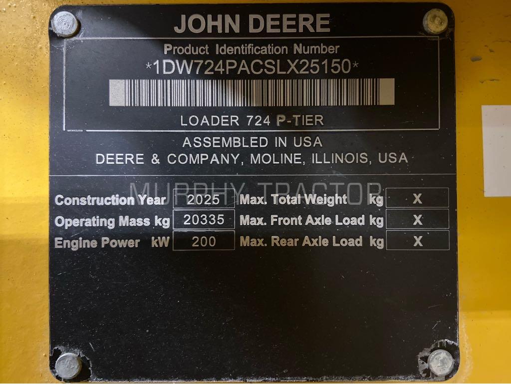 2025 John Deere 724 JRB 418  Hydraulic Coupler Image 2