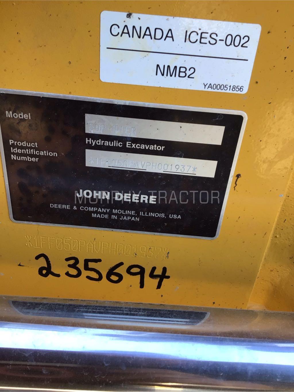 2023 John Deere 50 P Image 2