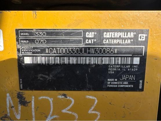 2023 Caterpillar 330 — 555 53417.24454