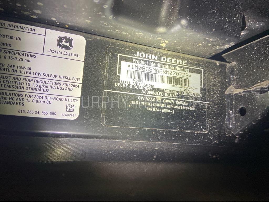 2024 John Deere XUV 865M Image 10