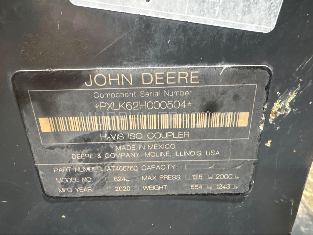 2021 John Deere 624  Hi VIS Coupler Image 2