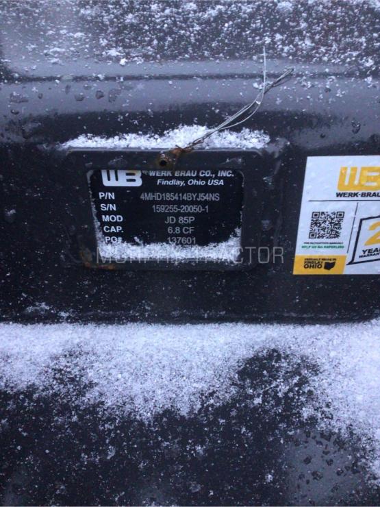 2025 Werk Brau for 85 w/ Engcon Style Coupler 18″ Exc Bucket photo 2