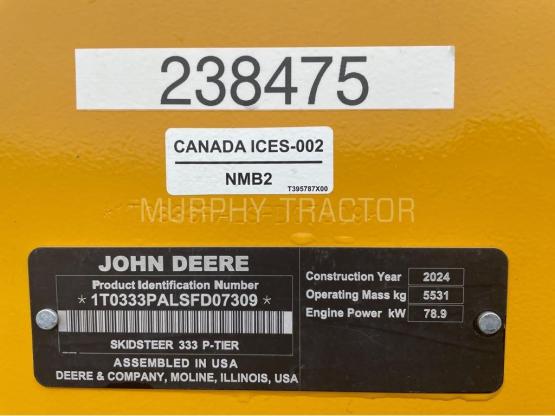 2025 John Deere 333 P photo 2