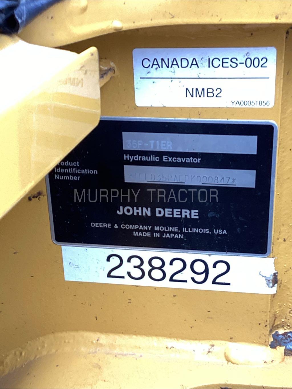 2024 John Deere 35 P Image 2