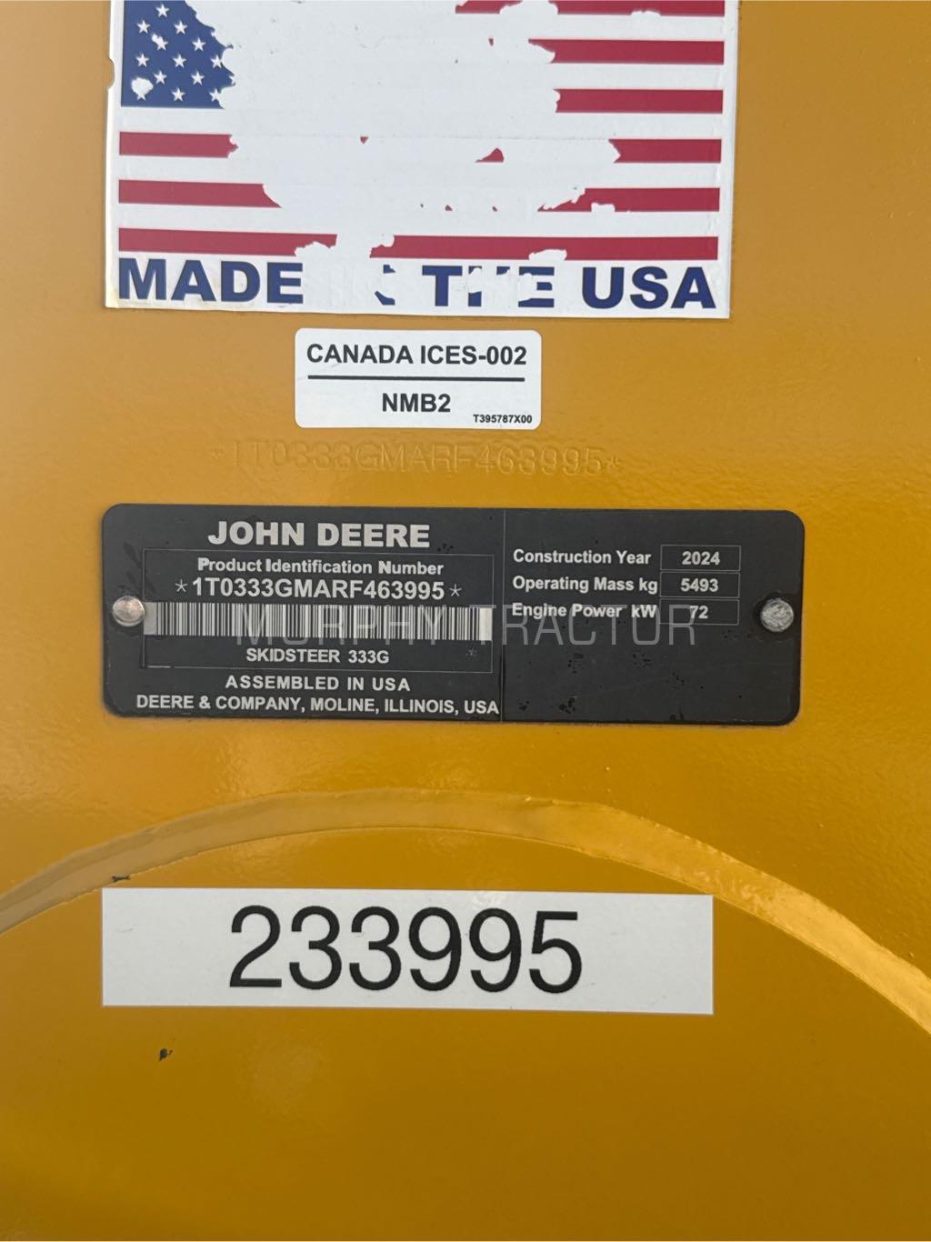 2024 John Deere 333G Image 2