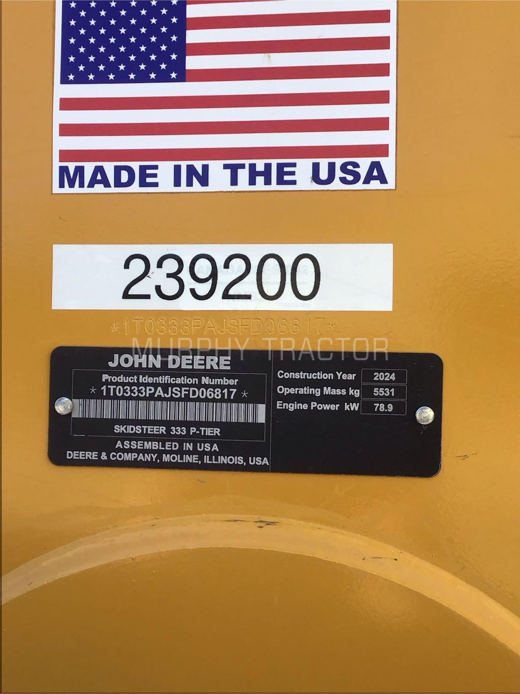 2025 John Deere 333 P Image 10