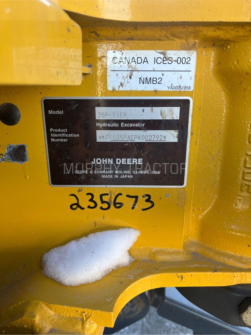 2024 John Deere 35 P Image 2