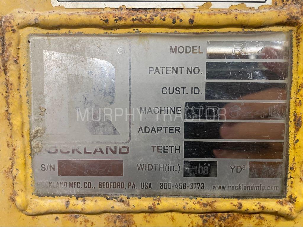 2019 Rockland 624 Wheel Loader 6 CY P/O Rollout  Bucket Image 2