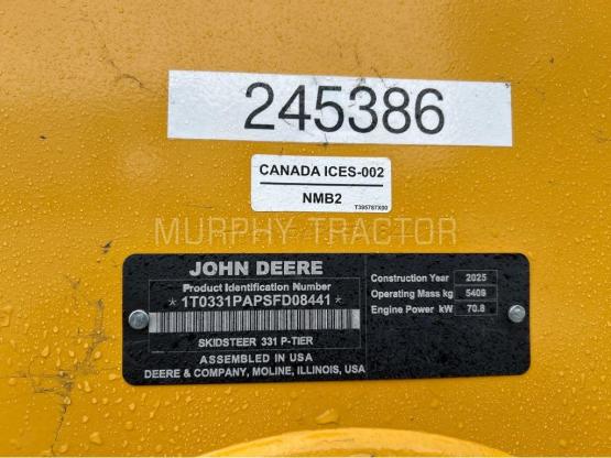 2025 John Deere 331 P photo 2