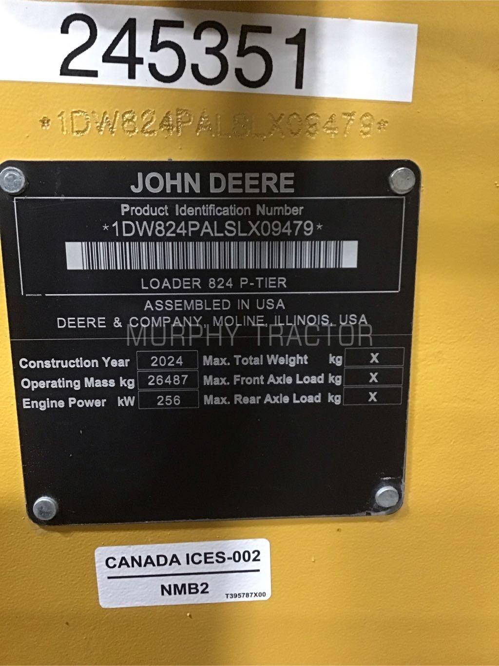 2024 John Deere 824 P Image 2