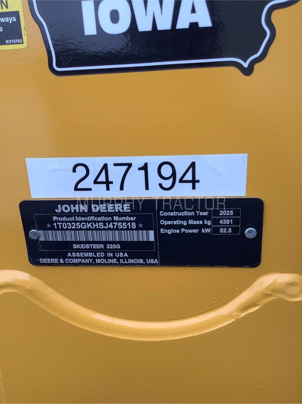 2025 John Deere 325G Image 2