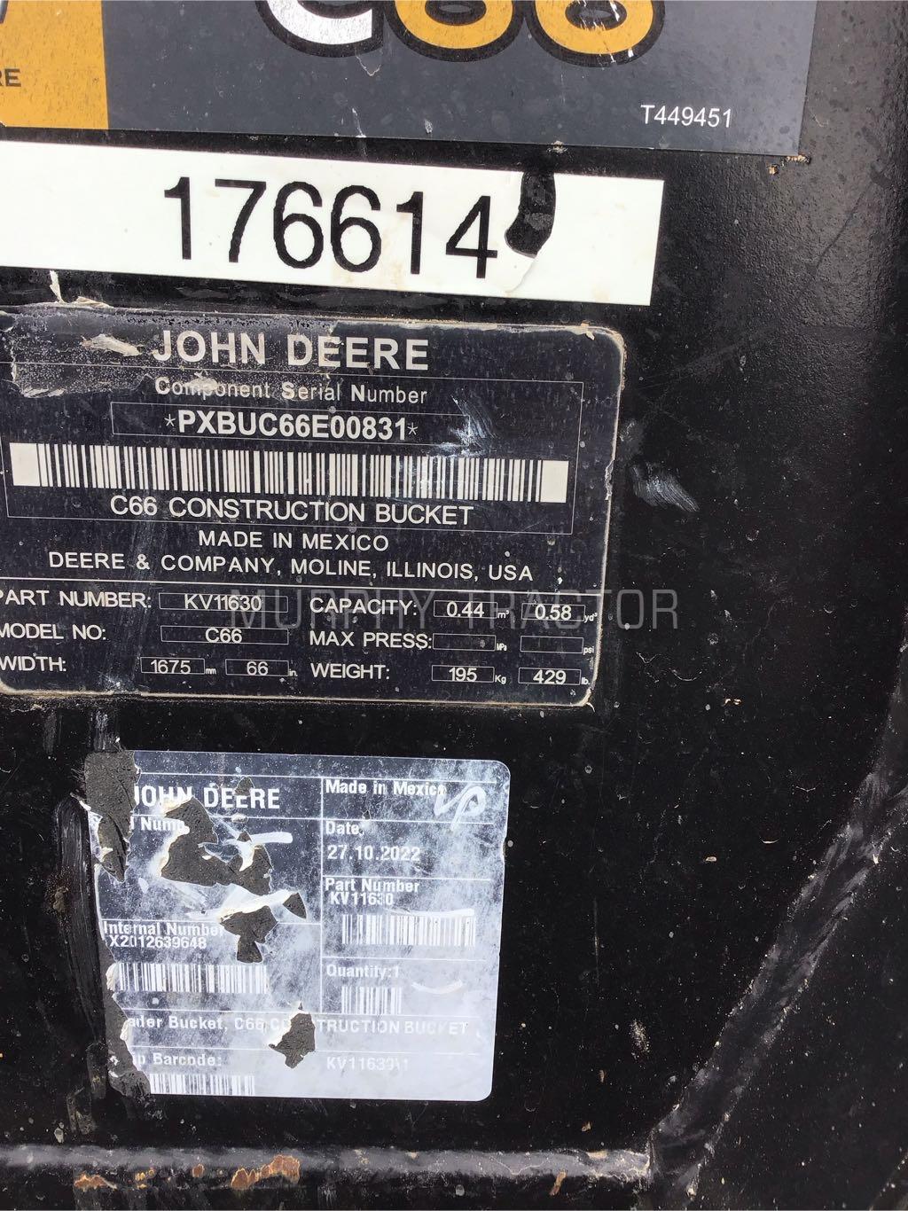 John Deere 320G  CWP Bucket Image 2