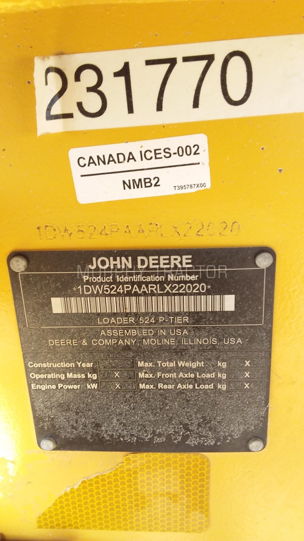 2024 John Deere 524 P Image 2