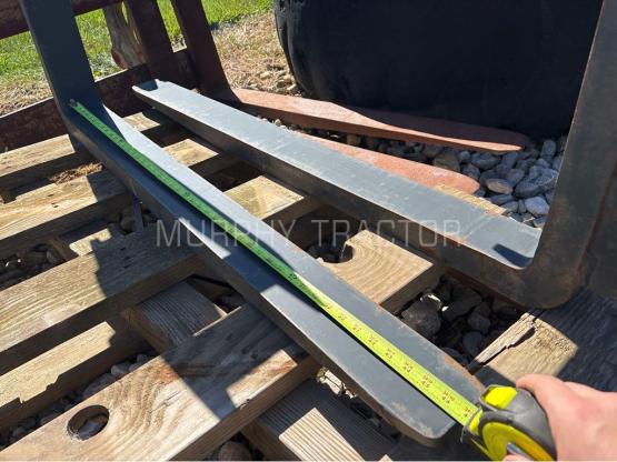 John Deere Backhoe Flip over Fork Set — 555 55452.23721